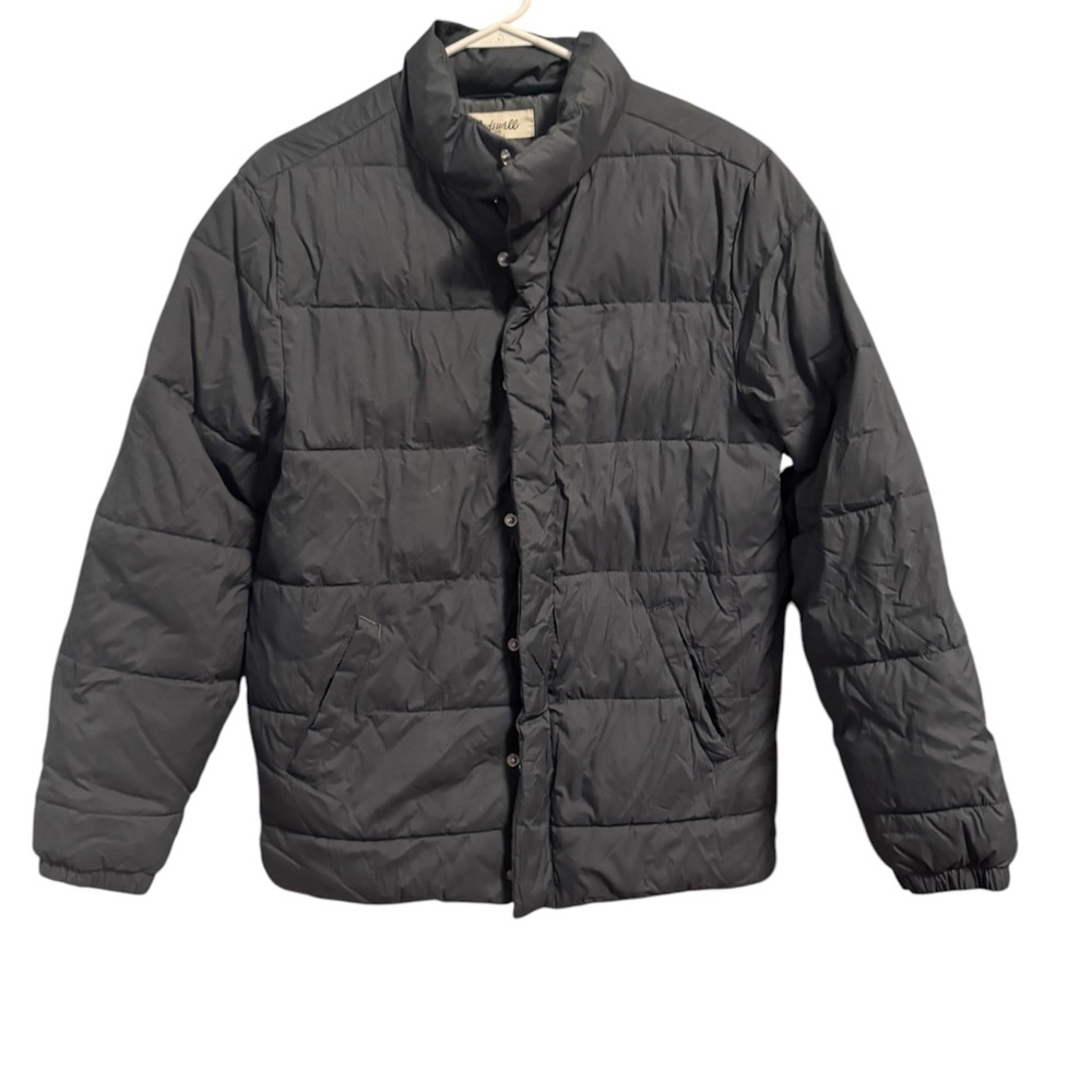 Madewell Quilted Puffer Jacket with Stand-Up Collar